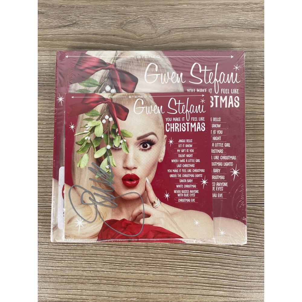 Gwen Stefani You Make It Feel Like Christmas Vinyl NEW Deluxe + Signed Autograph